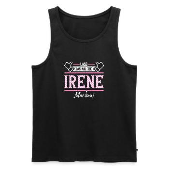 Irene Geschenkidee Geschenk Geburtstag - Männer Premium Bio Tank Top - Schwarz - Vorne - Michal (187cm)