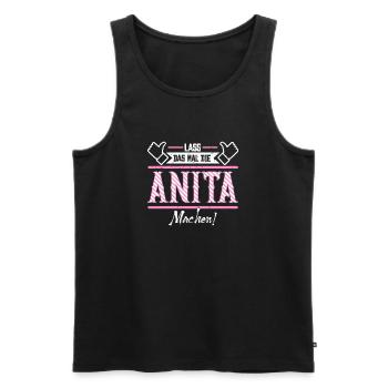 Anita Geschenkidee Geschenk Geburtstag - Männer Premium Bio Tank Top - Schwarz - Vorne - Michal (187cm)