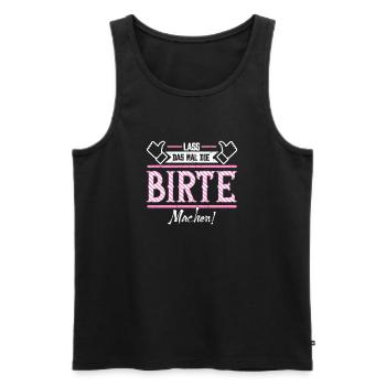 Birte Geschenkidee Geschenk Geburtstag - Männer Premium Bio Tank Top - Schwarz - Vorne - Michal (187cm)