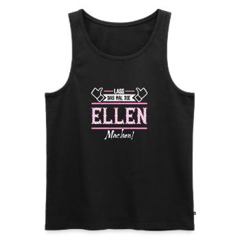 Ellen Geschenkidee Geschenk Geburtstag - Männer Premium Bio Tank Top - Schwarz - Vorne - AI Model Male 178 light (178cm)