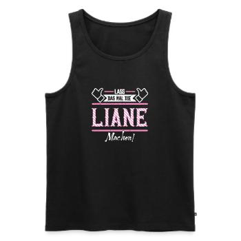 Liane Geschenkidee Geschenk Geburtstag - Männer Premium Bio Tank Top - Schwarz - Vorne - AI Model Male 178 light (178cm)