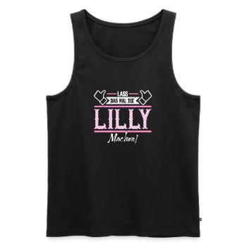 Lilly Geschenkidee Geschenk Geburtstag - Männer Premium Bio Tank Top - Schwarz - Vorne - AI Model Male 178 light (178cm)
