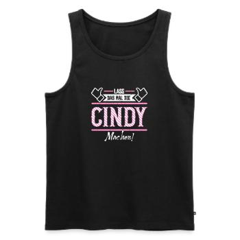 Cindy Geschenkidee Geschenk Geburtstag - Männer Premium Bio Tank Top - Schwarz - Vorne - Michal (187cm)