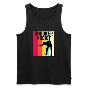 Snooker Addict Snooker Fan Colourful Snooker Lover - Men's Premium Organic Tank Top - black - Front - Michal (187cm)