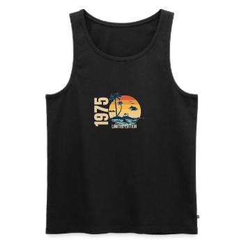 Birthday Limited Edition 1975 - Men's Premium Organic Tank Top - black - Front - Michal (187cm)