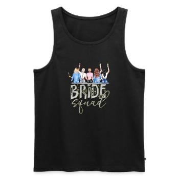 Braut Braut Hochzeit Junggesellenabschied Brautjungfernabschied - Männer Premium Bio Tank Top - Schwarz - Vorne - Michal (187cm)