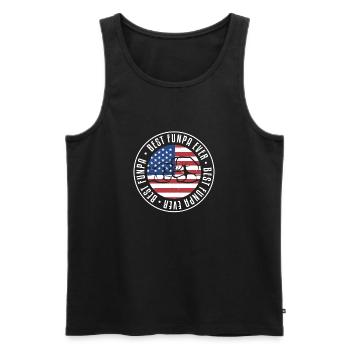 Bester Funpa Aller Zeiten Opa Daddy Vatertag - Männer Premium Bio Tank Top - Schwarz - Vorne - Michal (187cm)