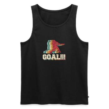 Retro Vintage Baseball Goal Funny Baseball Player - Men's Premium Organic Tank Top - black - Front - Michal (187cm)