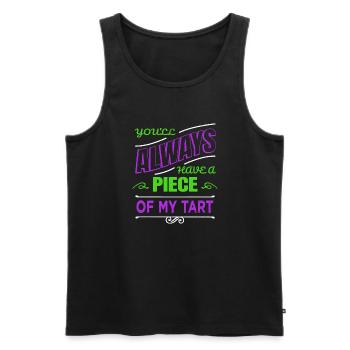 joke sayings christmas fun happy beach holiday - Männer Premium Bio Tank Top - Schwarz - Vorne - AI Model Male 178 light (178cm)