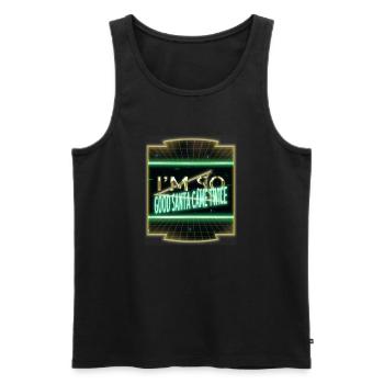 jokes present bedroom funny quote beard happy - Men's Premium Organic Tank Top - black - Front - Michal (187cm)