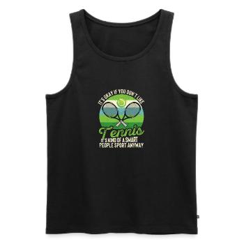 Funny Player-Coach-Fan Joke It's okay - Men's Premium Organic Tank Top - black - Front - Michal (187cm)