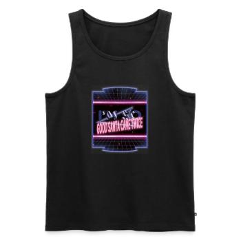 christmas vacation funny gym gift dork birthday - Men's Premium Organic Tank Top - black - Front - Michal (187cm)