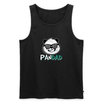 Pandad Mens Panda Bear Dad Coolest Father Fun Fath - Men's Premium Organic Tank Top - black - Front - AI Model Male 178 light (178cm)