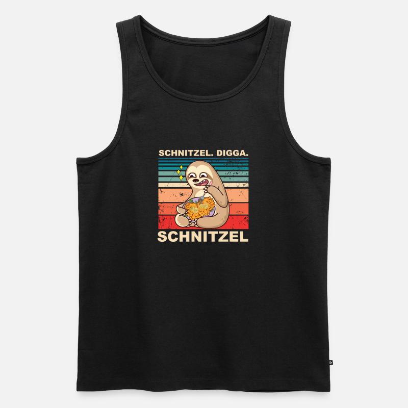 Schnitzel Digga Schnitzel - Männer Premium Bio Tank Top - Schwarz