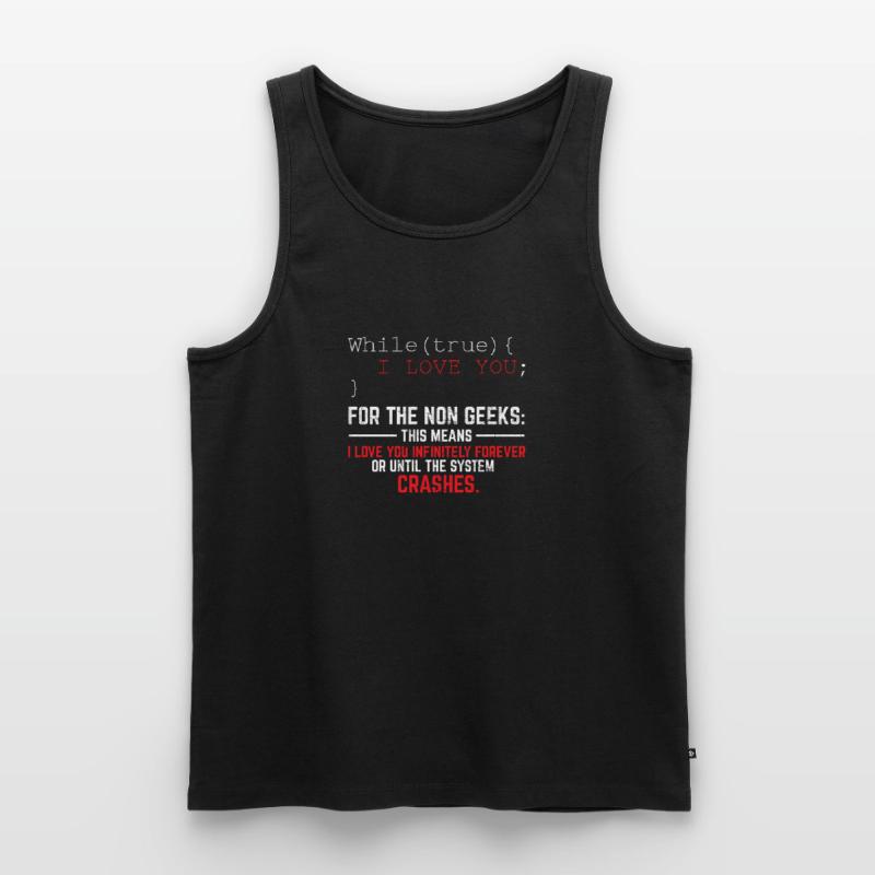 Funny Geek Lover Software Engineer Programmer Deve Männer Premium Bio Tank Top