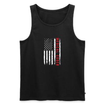 Medical Coder Medical Biller Billing ICD American - Men's Premium Organic Tank Top - black - Front - Michal (187cm)