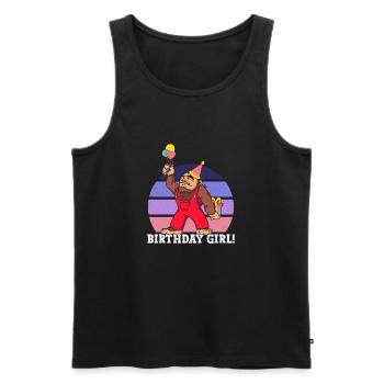 Bigfoot Party Supplies Birthday Girl Sasquatch - Men's Premium Organic Tank Top - black - Front - Michal (187cm)
