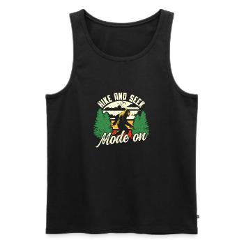 Bigfoot Party Supplies Hike And Seek Mode On - Men's Premium Organic Tank Top - black - Front - AI Model Male 178 light (178cm)