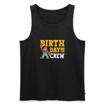 Bigfoot Party Supplies Sasquatch Birthday Crew - Men's Premium Organic Tank Top - black - Front - Michal (187cm)
