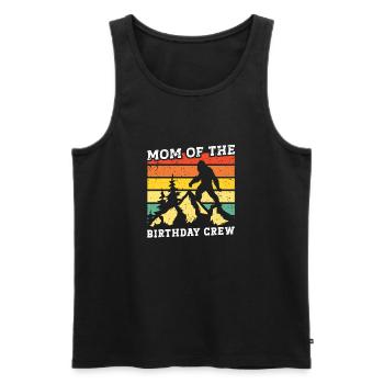 Bigfoot Party fournit l’équipe de maman de l’anniversaire - Débardeur bio Premium Homme - noir - Devant - AI Model Male 178 light (178cm)