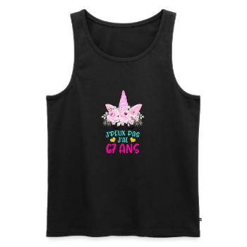 Enfant T Shirt 67 Ans Fille Anniversaire Cadeau - Men's Premium Organic Tank Top - black - Front - Michal (187cm)