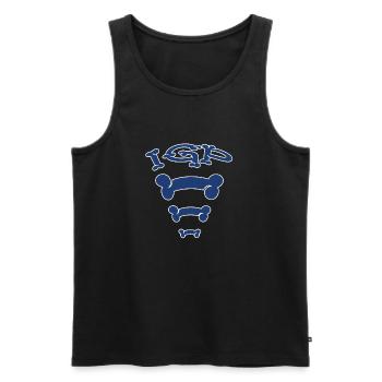 IGP Knochen - Männer Premium Bio Tank Top - Schwarz - Vorne - AI Model Male 178 light (178cm)