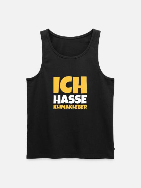 Straße ankleben Protest - Männer Premium Bio Tank Top - Schwarz