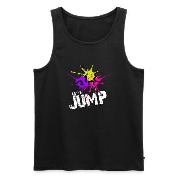 Gymnastik Turnen und Trampolin Akrobatik Sport - Männer Premium Bio Tank Top - Schwarz - Vorne - Michal (187cm)
