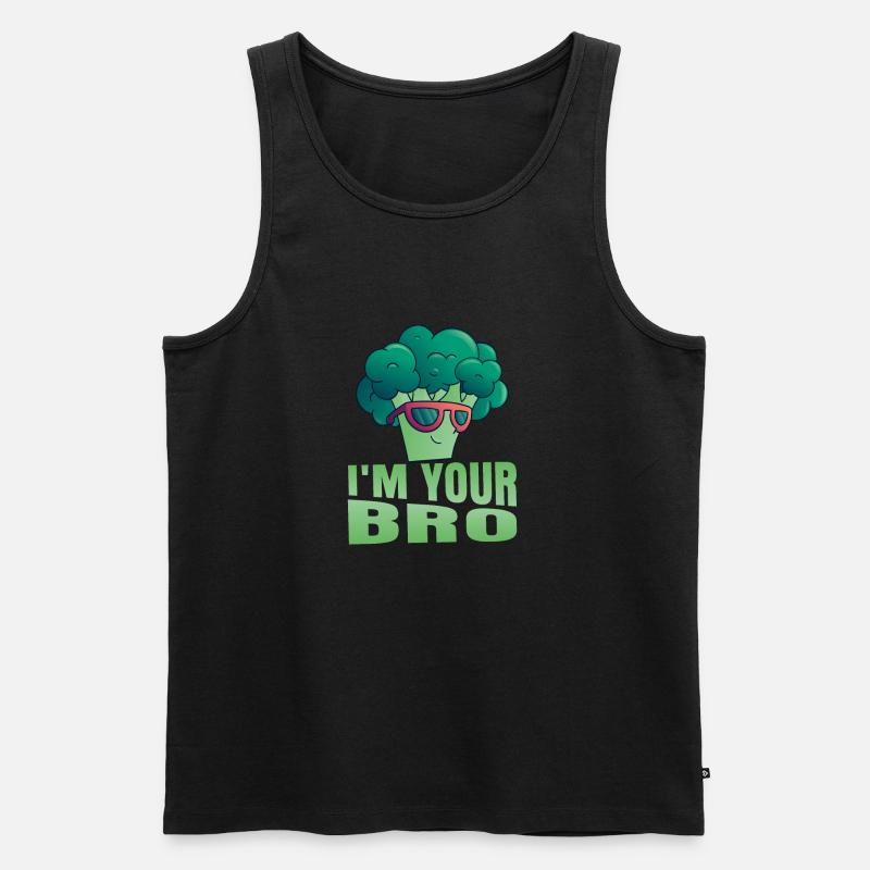 I'm Your Bro Broccoli Vegetable - Männer Premium Bio Tank Top - Schwarz