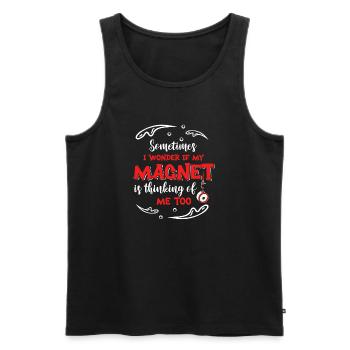 Magnetfischer Magnetangeln Schatzsuche - Männer Premium Bio Tank Top - Schwarz - Vorne - Michal (187cm)