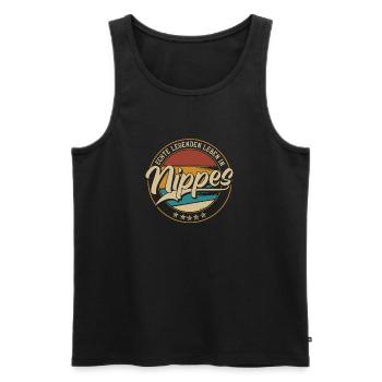 Echte legenden leben in Köln Nippes - Männer Premium Bio Tank Top - Schwarz - Vorne - Michal (187cm)