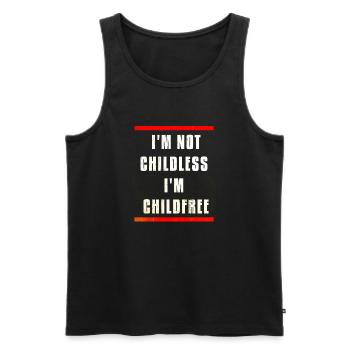 Kinder Tag - Kinder Spruch - Männer Premium Bio Tank Top - Schwarz - Vorne - AI Model Male 178 light (178cm)
