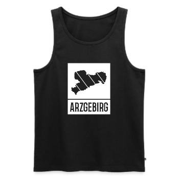 Arzgebirg Hammer Bergbau - Männer Premium Bio Tank Top - Schwarz - Vorne - Michal (187cm)