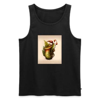 Carnivorous Plants House Plant Graphic Bug Eating - Männer Premium Bio Tank Top - Schwarz - Vorne - Michal (187cm)