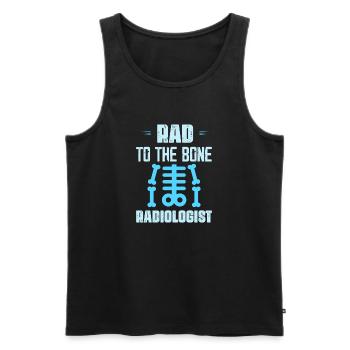 Rad To The Bone Radiologist X-Ray Rad Tech Radiolo - Männer Premium Bio Tank Top - Schwarz - Vorne - Michal (187cm)