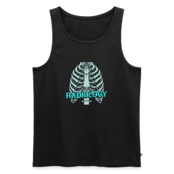 Radiology - Radiologist - Men's Premium Organic Tank Top - black - Front - Michal (187cm)