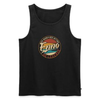 Enno Der Mann der Mythos die Legende Geschenk - Männer Premium Bio Tank Top - Schwarz - Vorne - Michal (187cm)