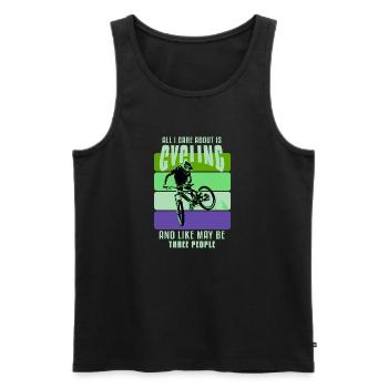 Unbenanntes Projekt 52 - Men's Premium Organic Tank Top - black - Front - AI Model Male 178 light (178cm)