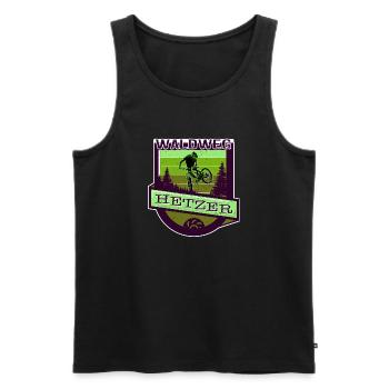 Unbenanntes Projekt 68 - Männer Premium Bio Tank Top - Schwarz - Vorne - Michal (187cm)