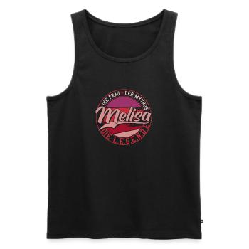 Die frau der Mythos die Legende Melisa - Männer Premium Bio Tank Top - Schwarz - Vorne - Michal (187cm)
