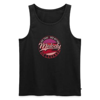 Die frau der Mythos die Legende Melody - Männer Premium Bio Tank Top - Schwarz - Vorne - Michal (187cm)