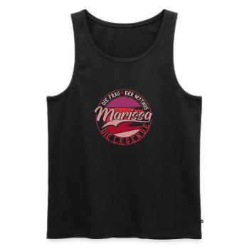 Die frau der Mythos die Legende Marissa Geschenk - Männer Premium Bio Tank Top - Schwarz - Vorne - AI Model Male 178 light (178cm)