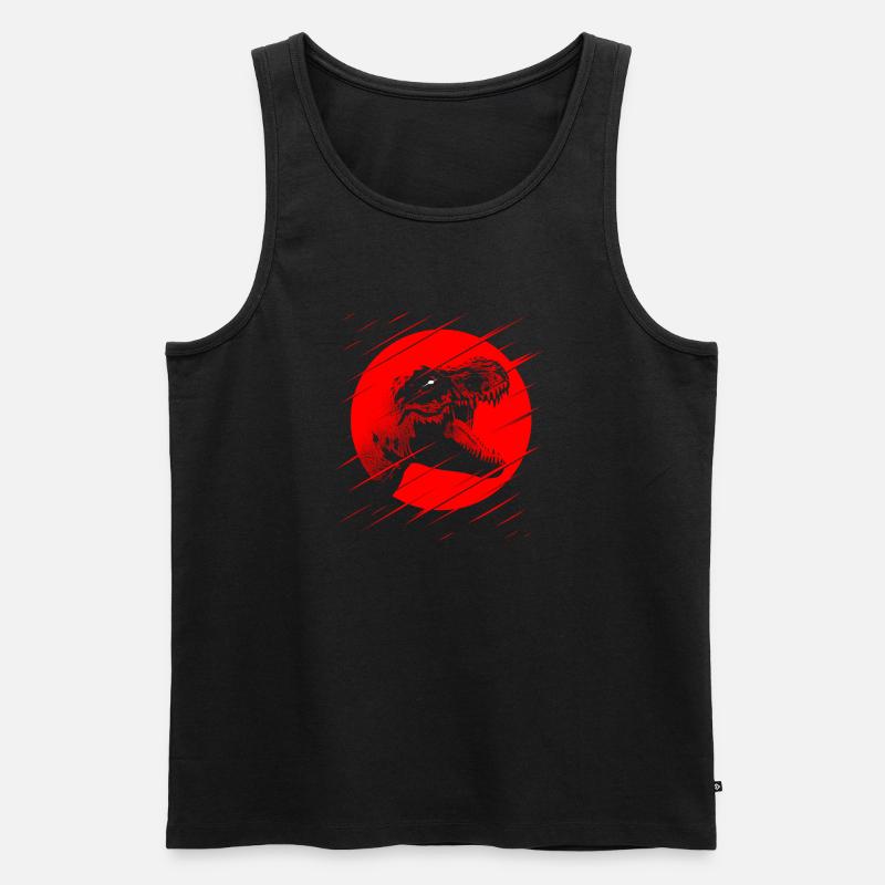 Rex schreit - Männer Premium Bio Tank Top - Schwarz