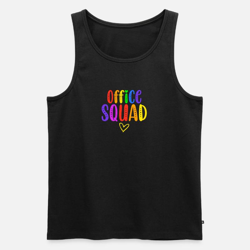 Office Squad Verwaltungsassistent Geschenkeschule - Männer Premium Bio Tank Top - Schwarz