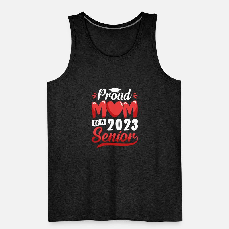 Lustige Stolze Mutter Eines Abschlussgeschenks Männer Premium Bio Tank Top