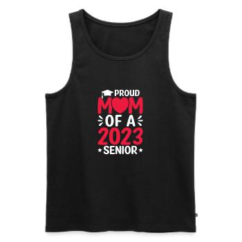 Lustige Stolze Mutter Eines Abschlussgeschenks - Männer Premium Bio Tank Top - Schwarz - Vorne - Michal (187cm)