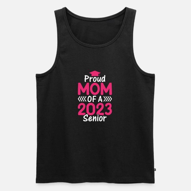 Lustige Stolze Mutter Eines Abschlussgeschenks - Männer Premium Bio Tank Top - Schwarz