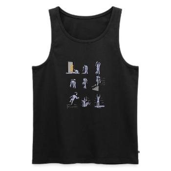 High Risk Maneuver - Men's Premium Organic Tank Top - black - Front - AI Model Male 178 light (178cm)