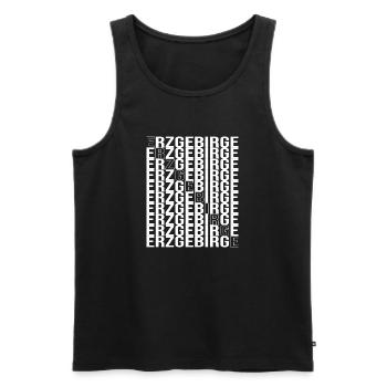 Erzgebirge meine Liebe - Männer Premium Bio Tank Top - Schwarz - Vorne - Michal (187cm)
