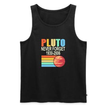PLUTO N’oublie jamais 1930 -2006 Cool Retro Planet - Débardeur bio Premium Homme - noir - Devant - Michal (187cm)